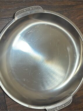 vintage Cordova 18/8 stainless steel serving dish.